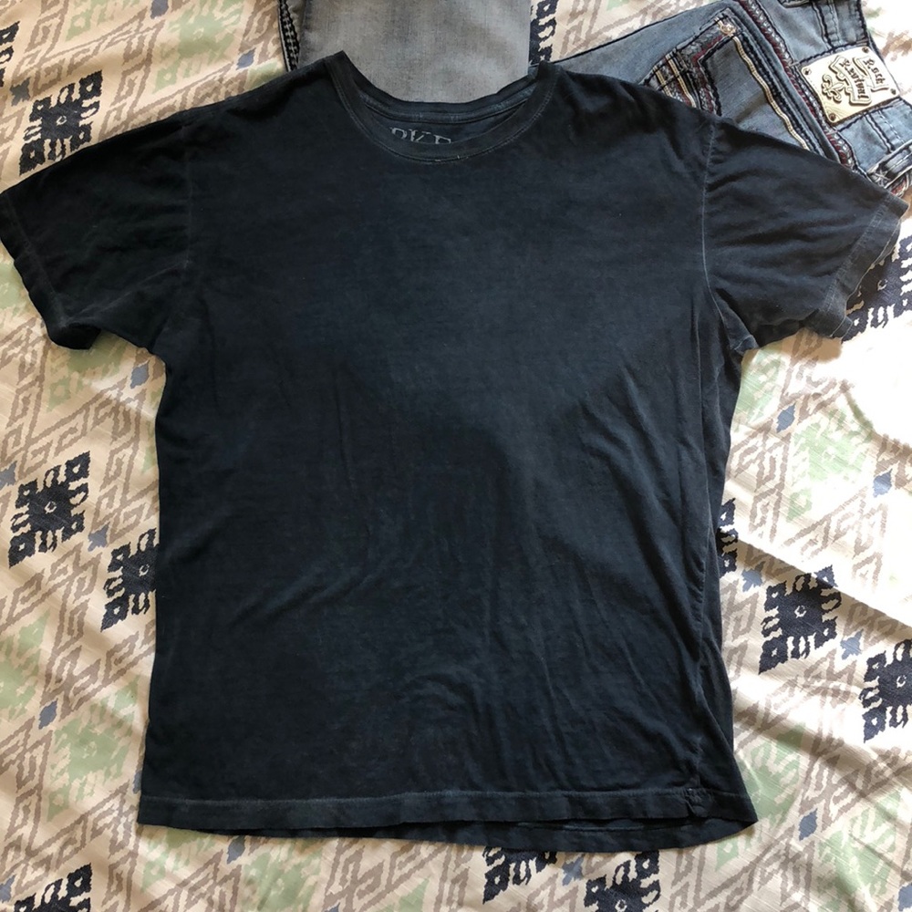 BKE Distressed Navy Blue Tee Men’s Size Large